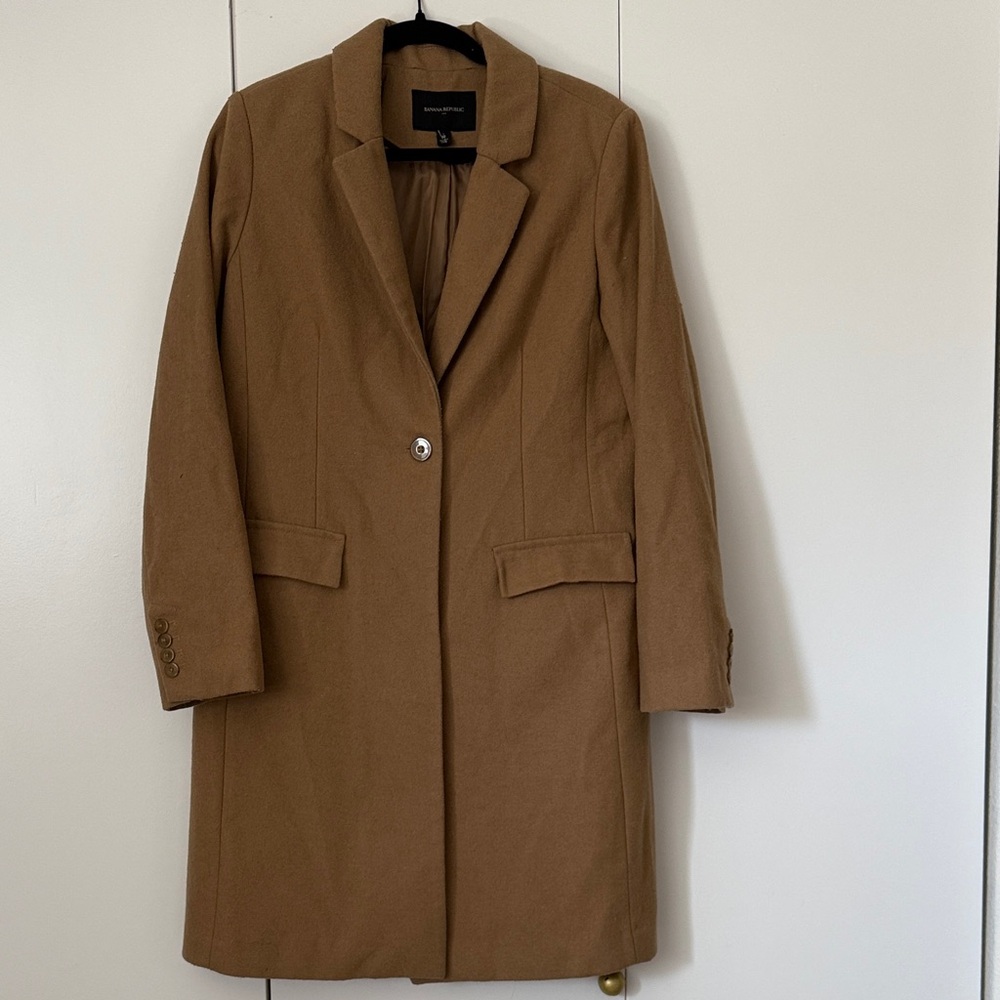Banana Republic Tan Blazer Coat